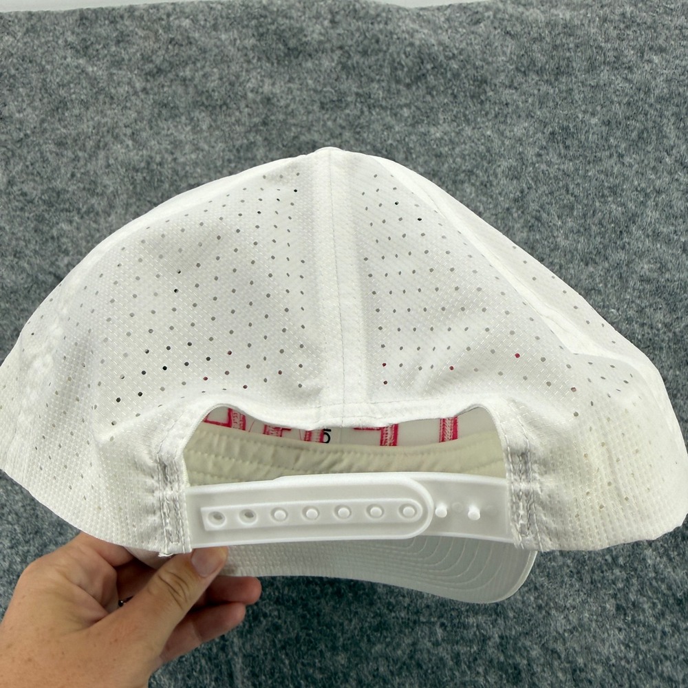 G/FORE LPGA Golf Hat Womens OS White Pink Snapback Perforated GMH000002 - Picture 5 of 10